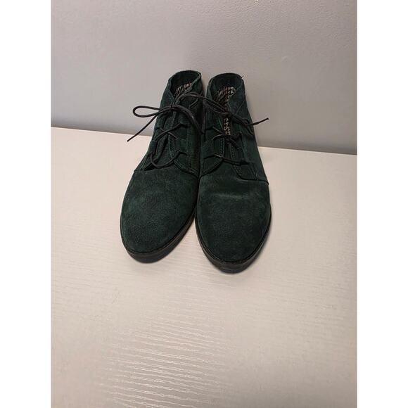 Northern Explorer Shoes Sz 8 Chukka Booties Dark Green Suede Fall Spain Cozy - Picture 2 of 8